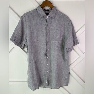 NWT Rodd & Gunn Ellerslie Sports Fit 100% Linen Short Sleeve Button Shirt XL